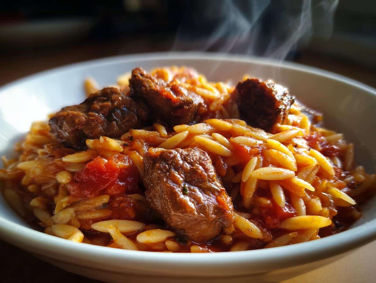 Irresistible 500g Beef Giouvetsi Recipe for Soulful Comfort