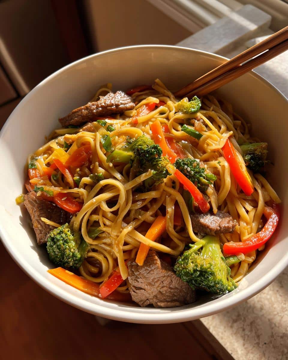Beef Lo Mein - detail 2
