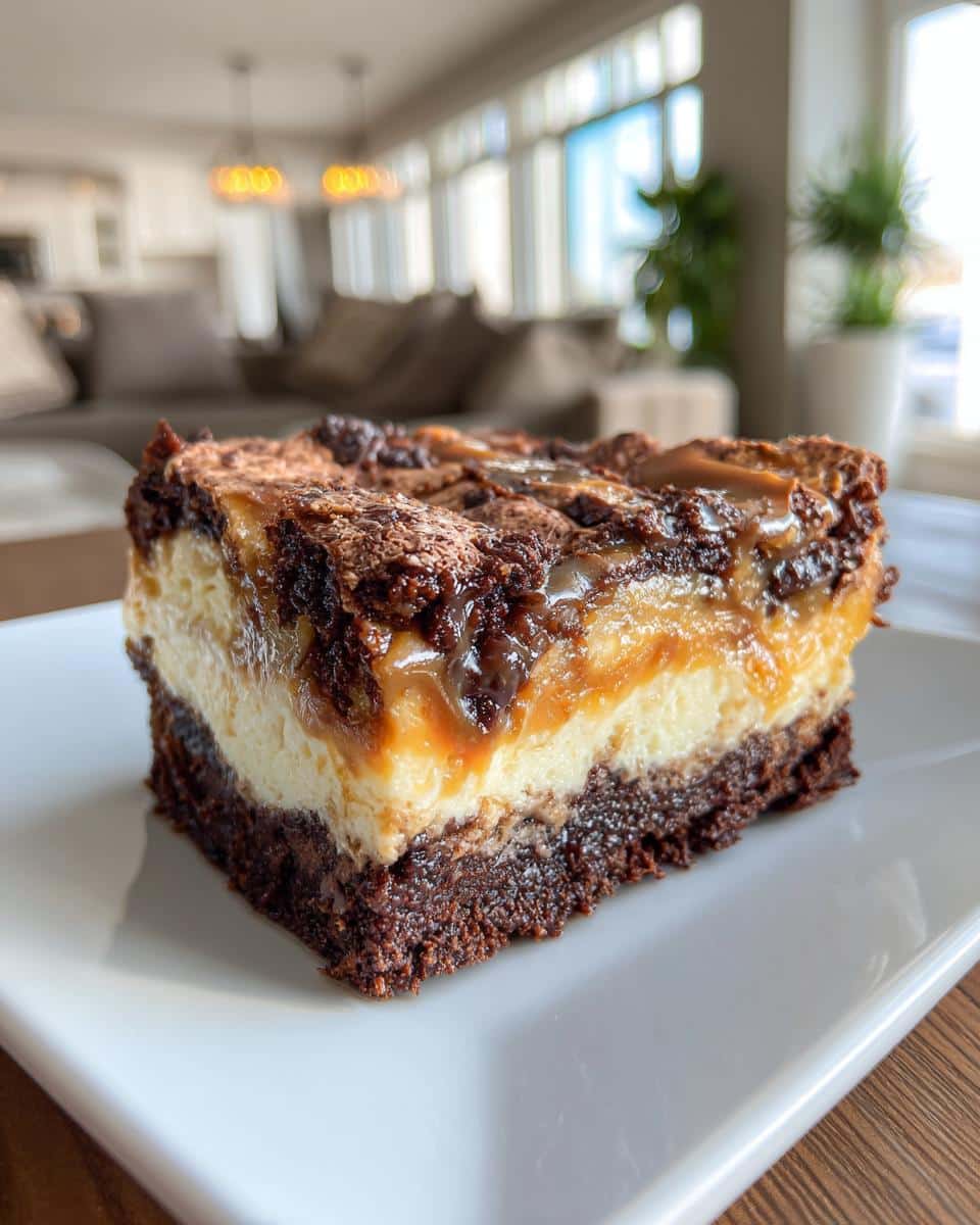 Caramel Brownie Cheesecake - detail 2