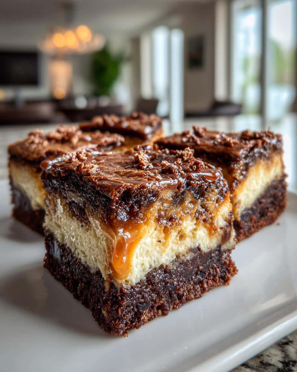 Caramel Brownie Cheesecake - detail 3