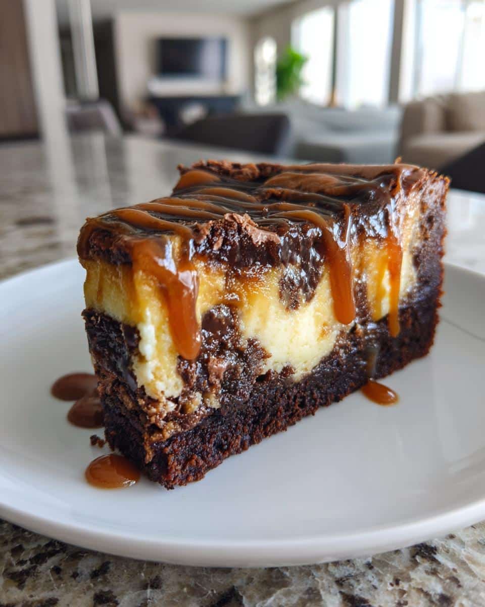 Caramel Brownie Cheesecake - detail 4