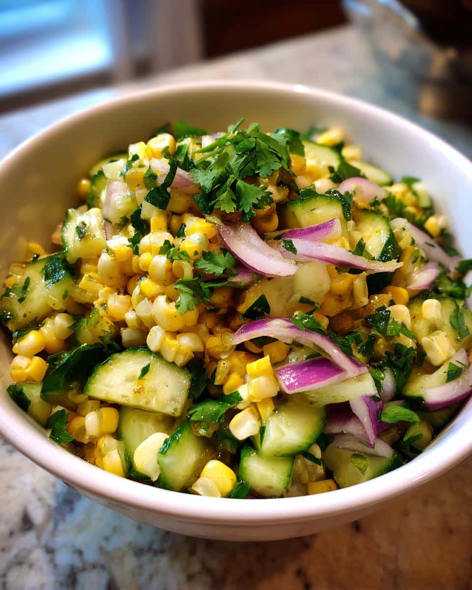Corn Cucumber Salad - detail 2