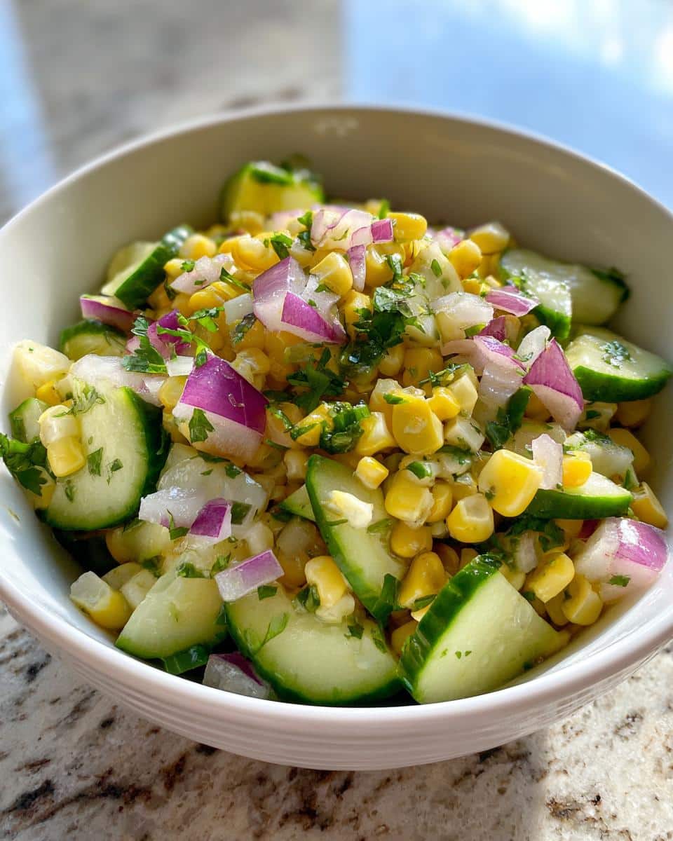 Corn Cucumber Salad - detail 3