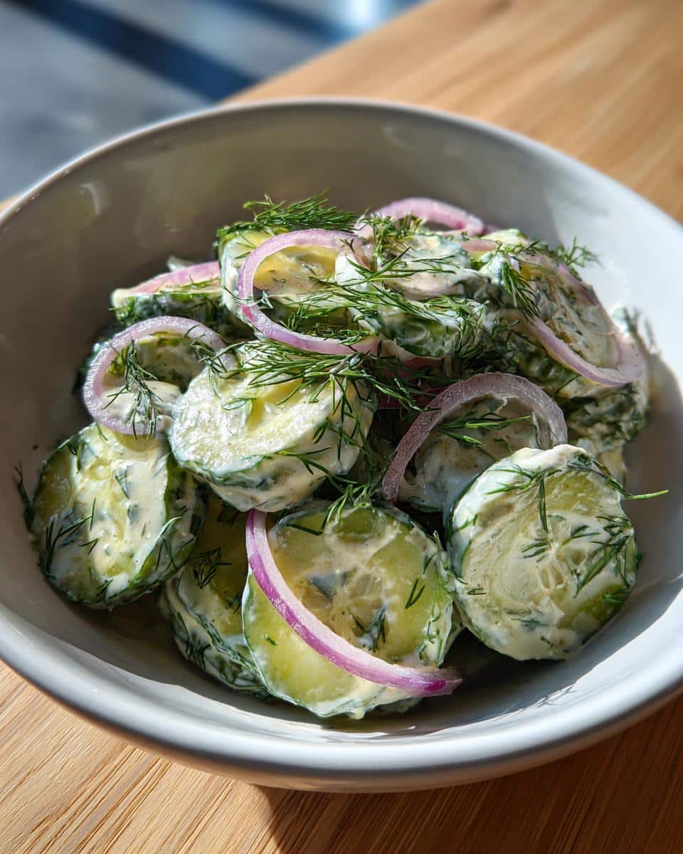 Creamy Cucumber Salad - detail 1