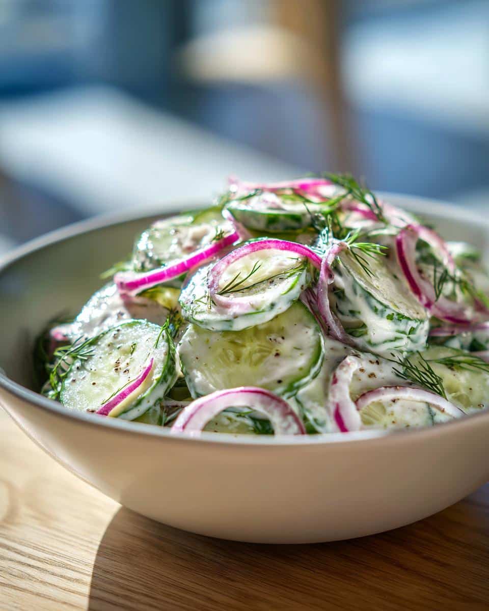 Creamy Cucumber Salad - detail 2