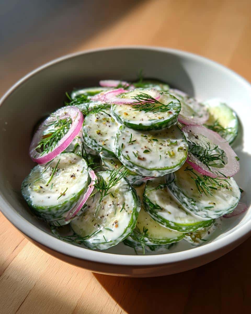 Creamy Cucumber Salad - detail 3