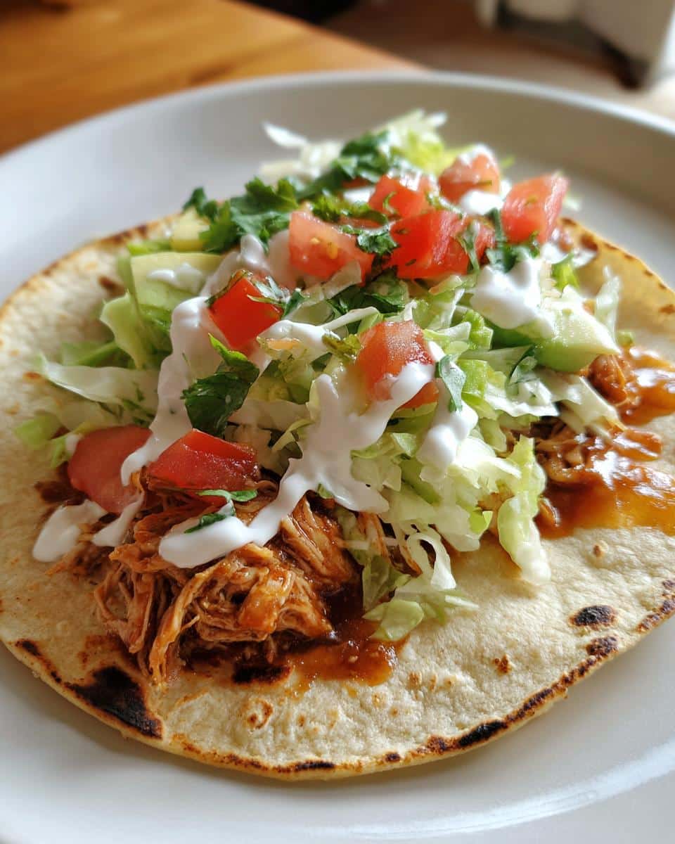 Crockpot Pulled Chicken Tacos - detail 1