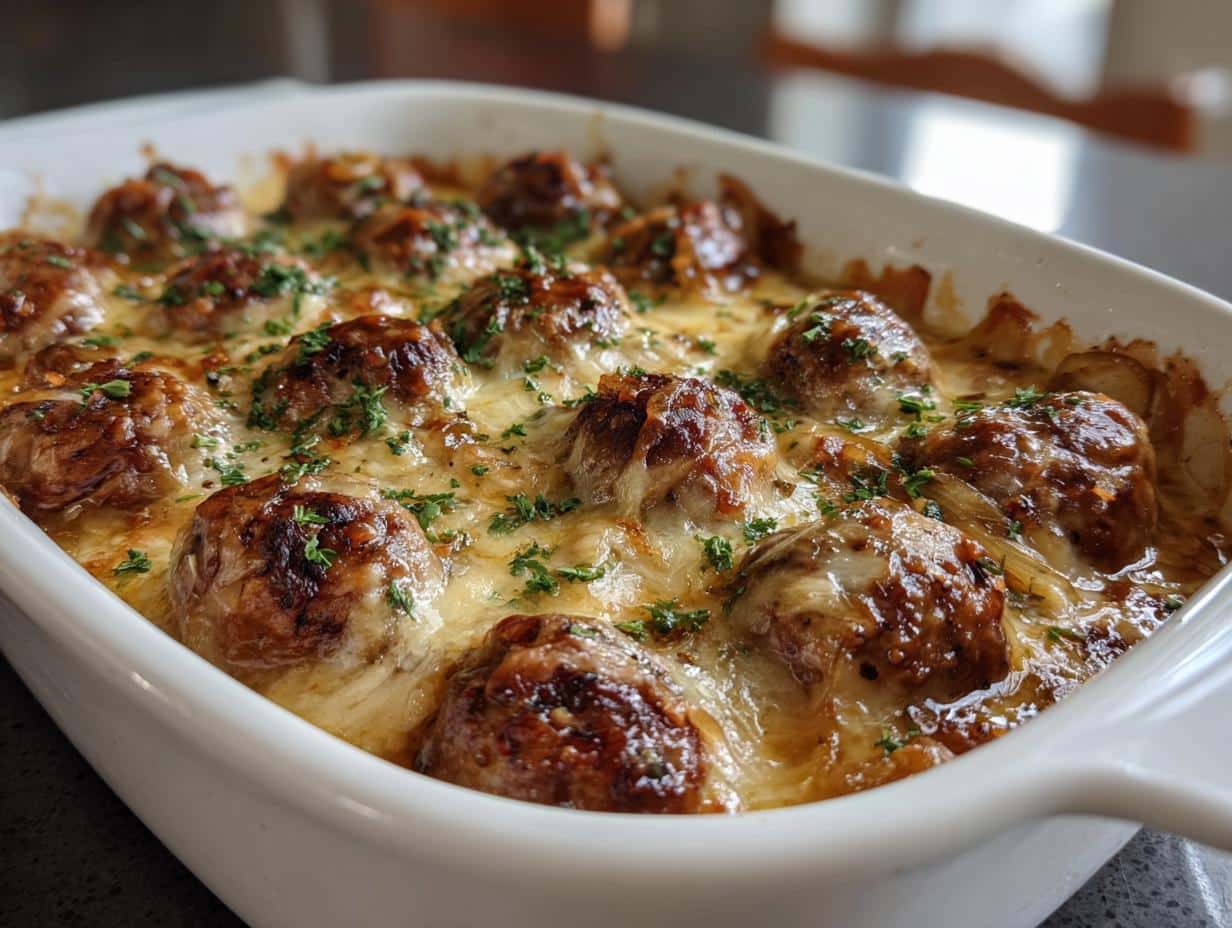 Quick French Onion Meatballs in 45 Minutes