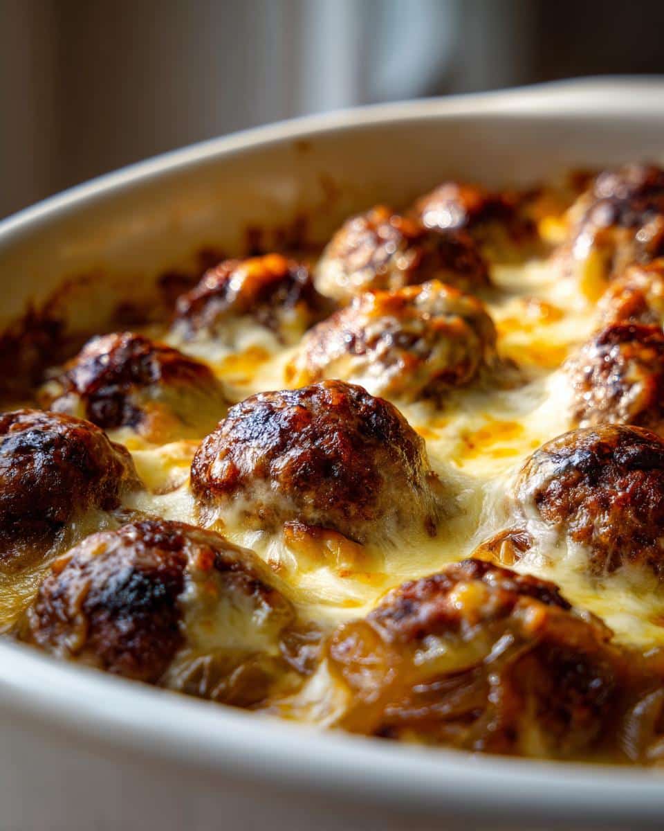 French Onion Meatballs - detail 2