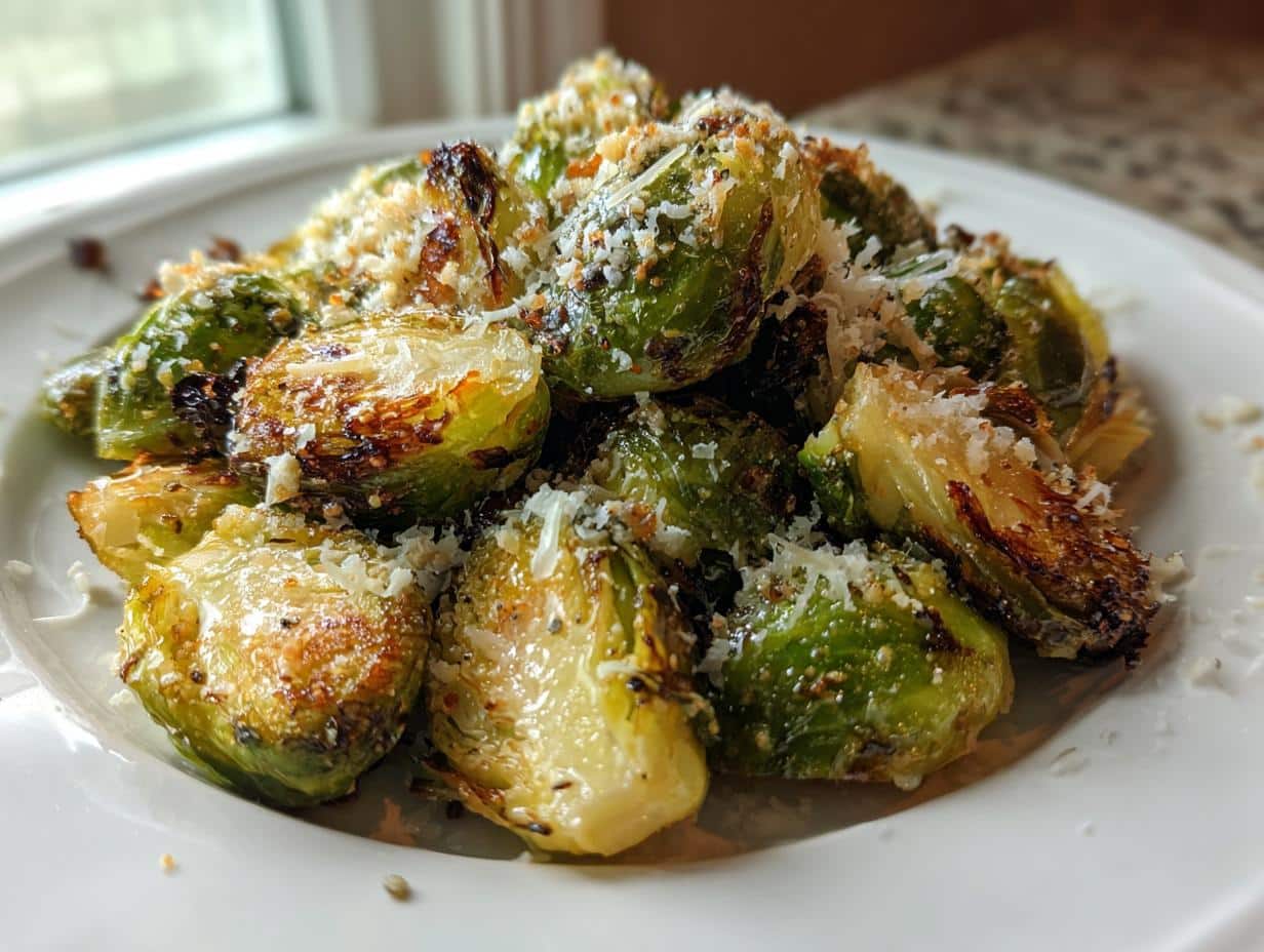 Irresistible Garlic Parmesan Brussels Sprouts in 30 Minutes