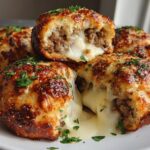 Garlic Parmesan Cheeseburger Bombs