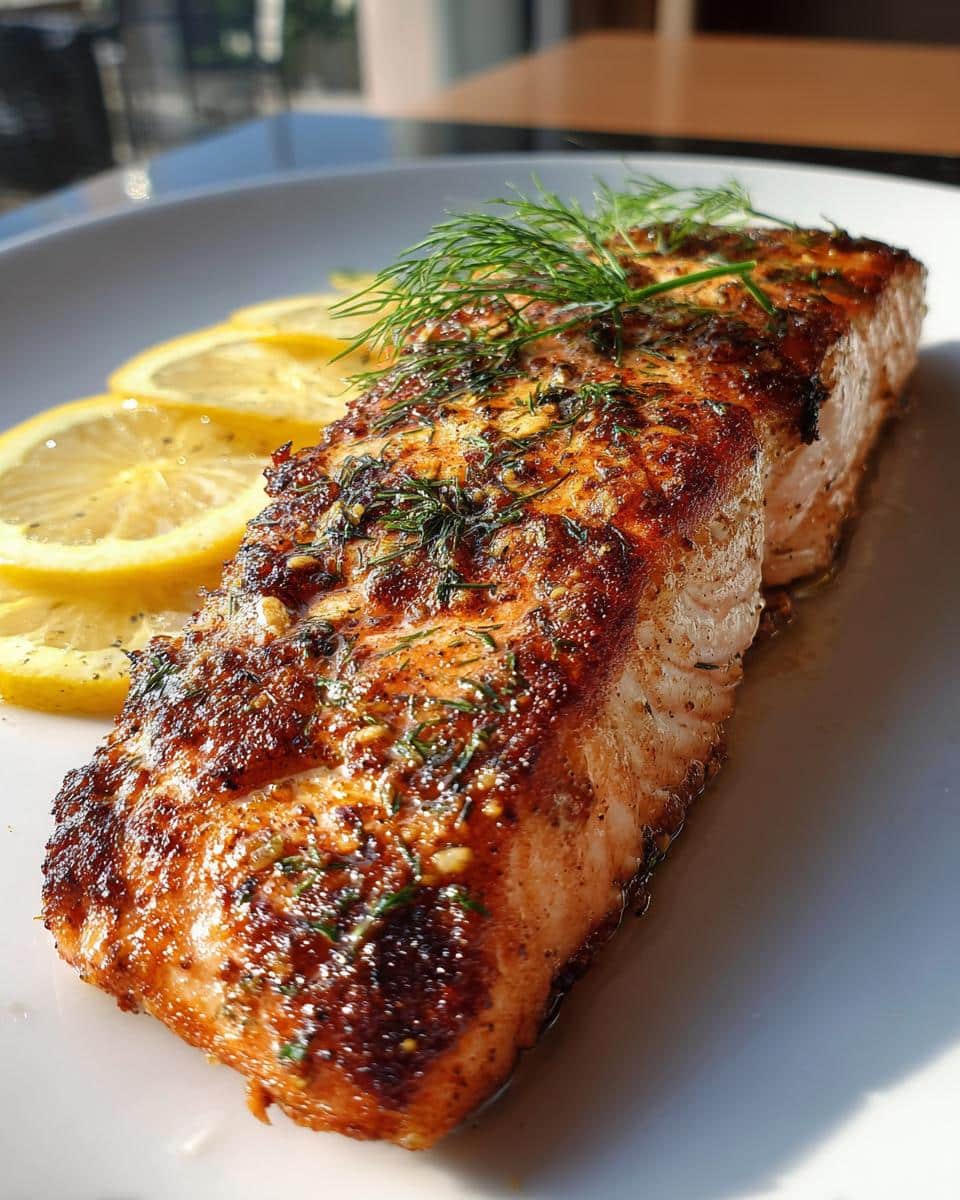 Grilled Salmon - detail 1