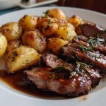 Honey Beef with Roasted Potatoes