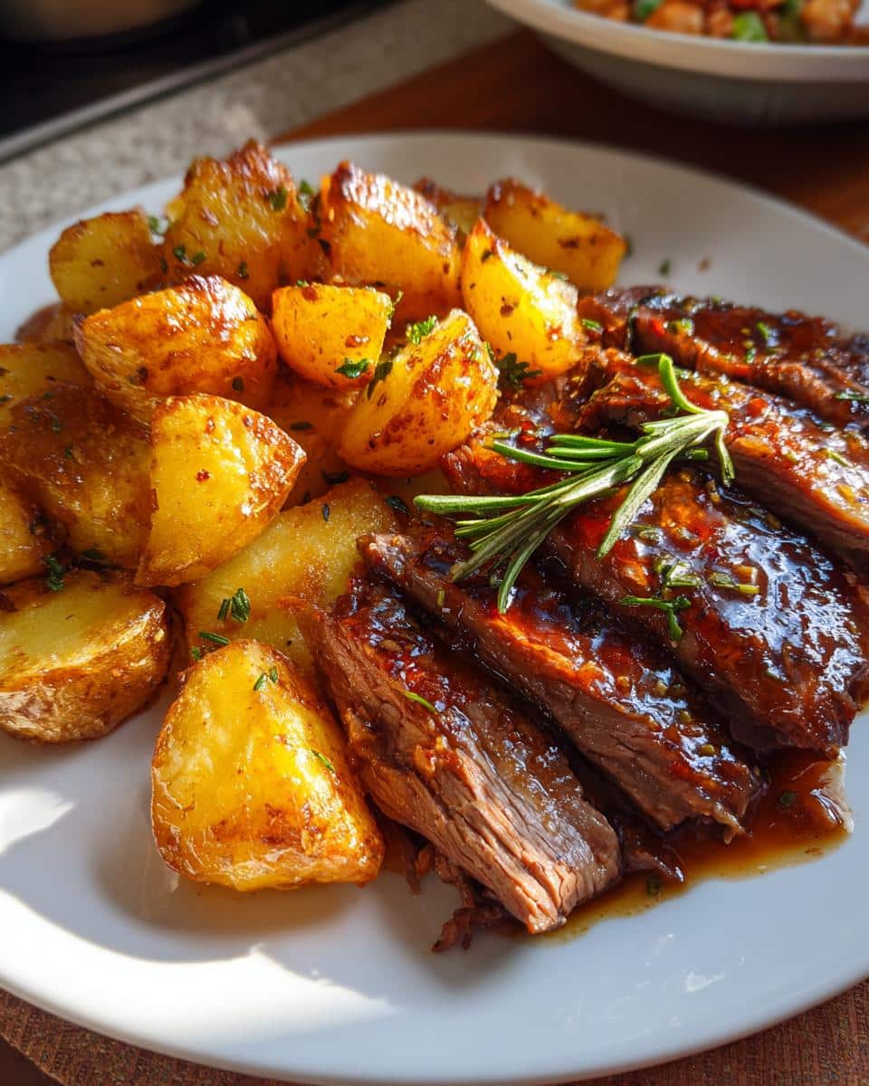 Honey Beef with Roasted Potatoes - detail 2