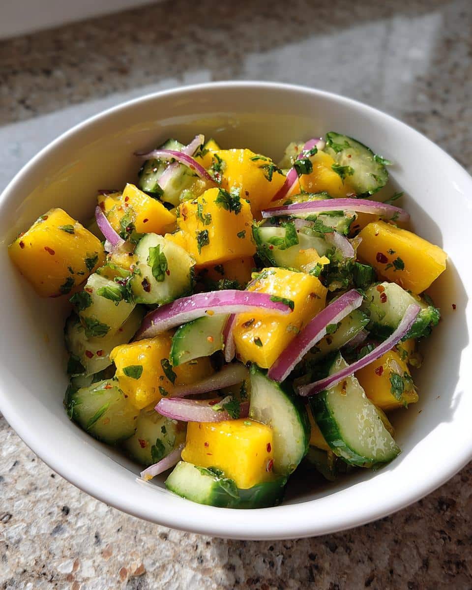 Mango Cucumber Salad - detail 1