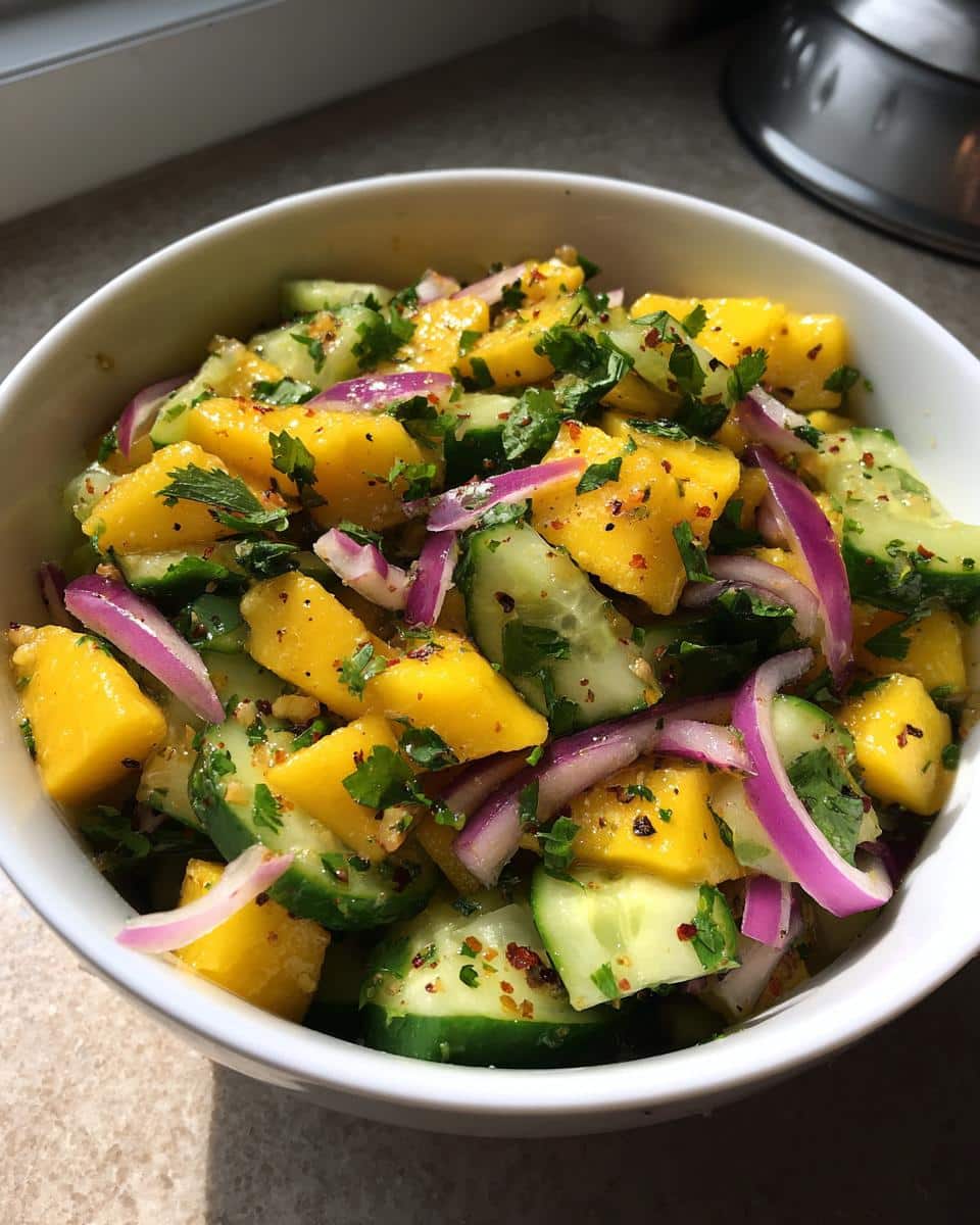 Mango Cucumber Salad - detail 2