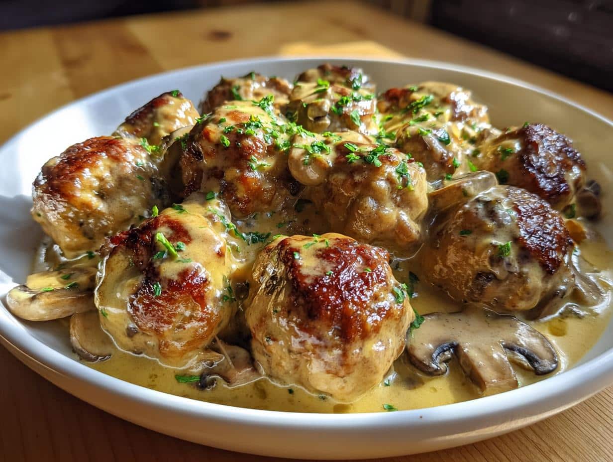 35-Minute Meatball Stroganoff with Dreamy Cream Sauce