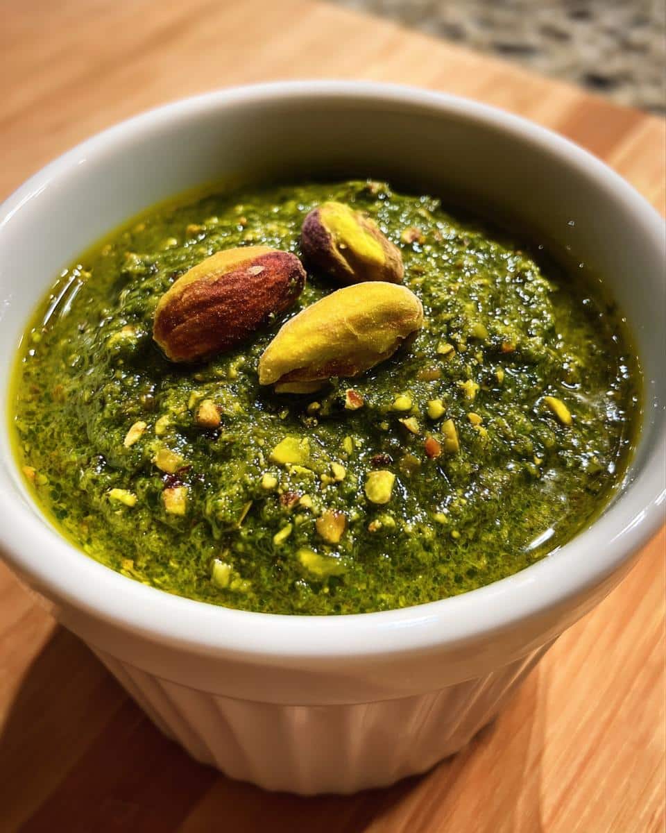 Pistachio Pesto - detail 1