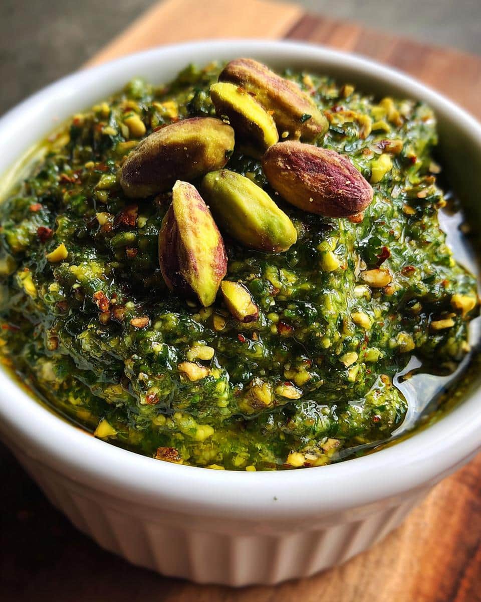 Pistachio Pesto - detail 3