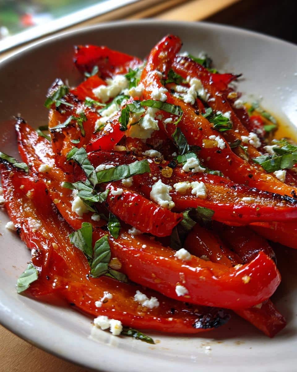 Roasted Red Pepper Salad - detail 1