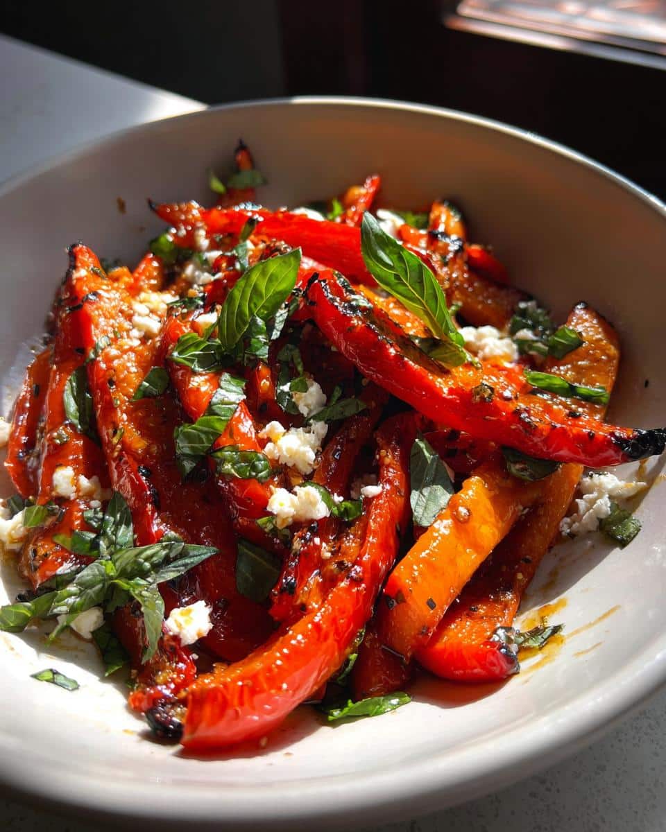 Roasted Red Pepper Salad - detail 2