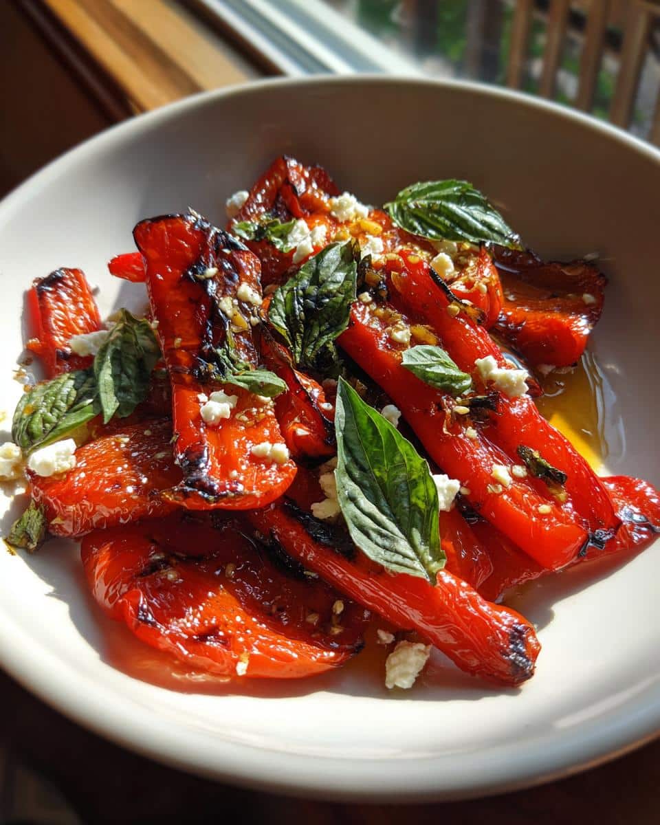 Roasted Red Pepper Salad - detail 3