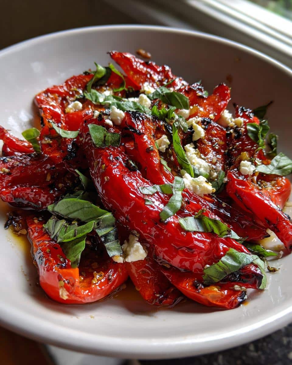 Roasted Red Pepper Salad - detail 4