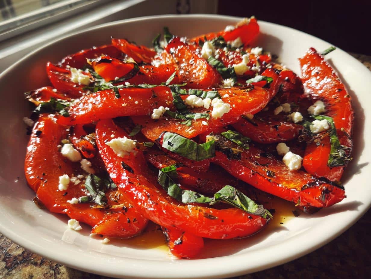 20-Min Magic Roasted Red Pepper Salad You’ll Crave