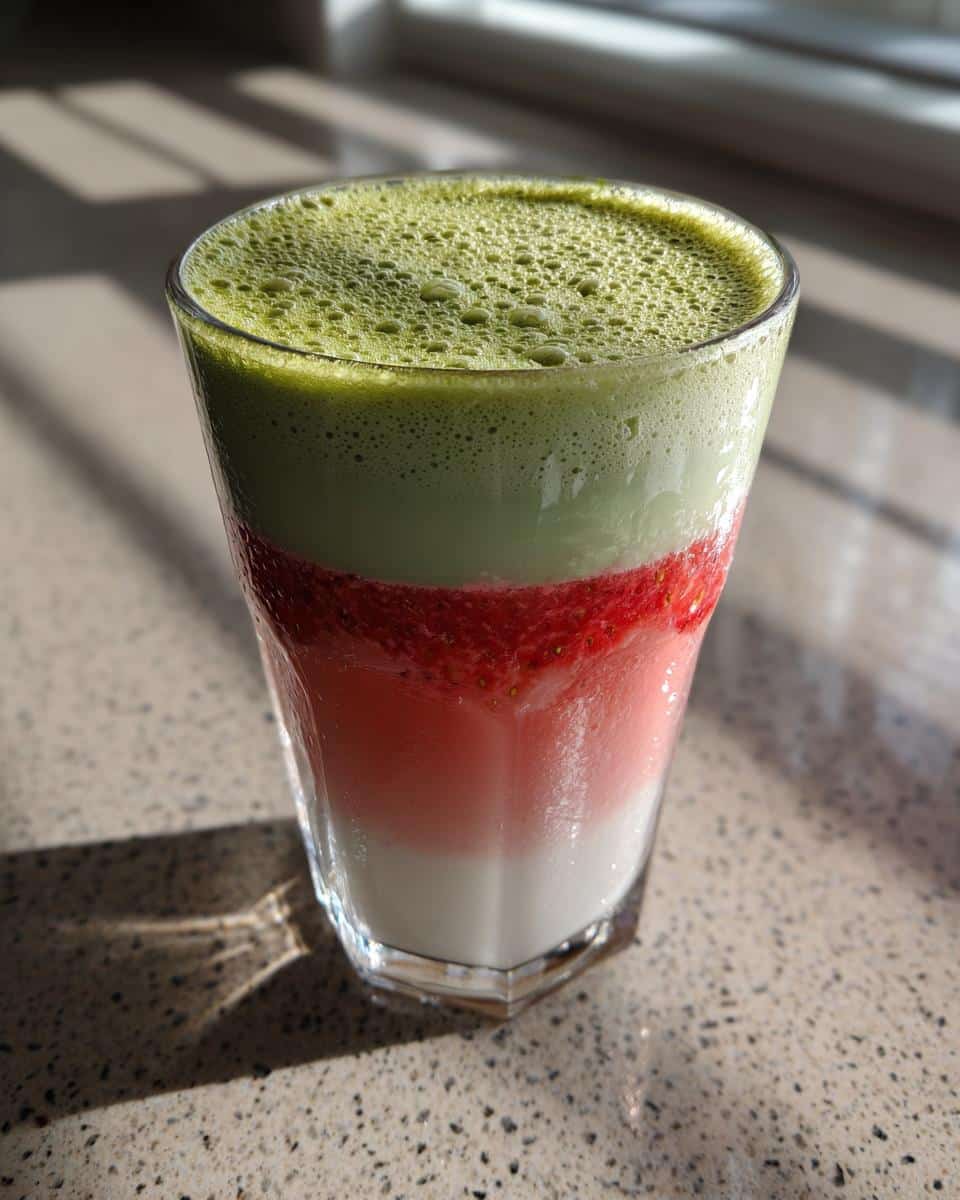 Strawberry Matcha Latte - detail 3