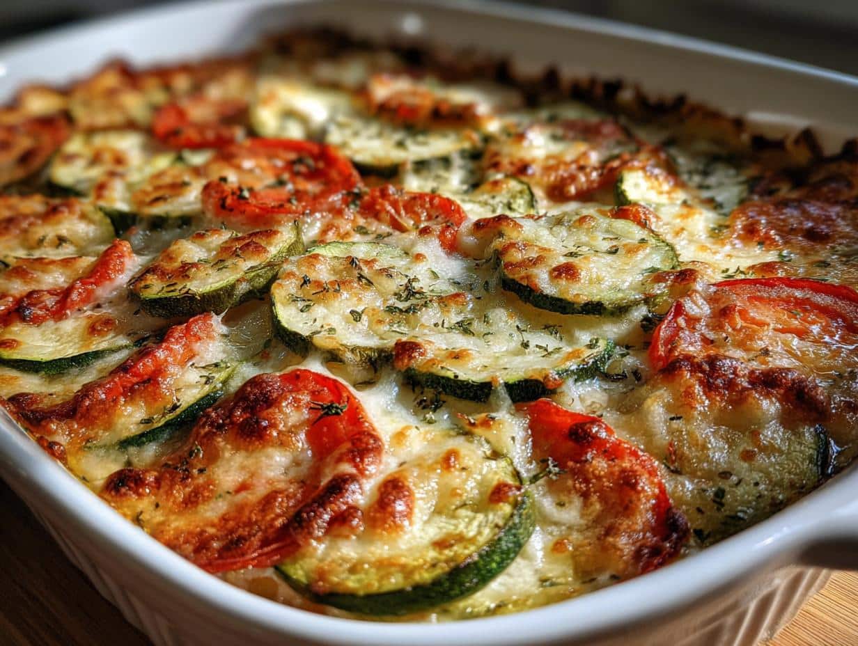 Irresistible Tomato Zucchini Gratin Ready in 40 Minutes