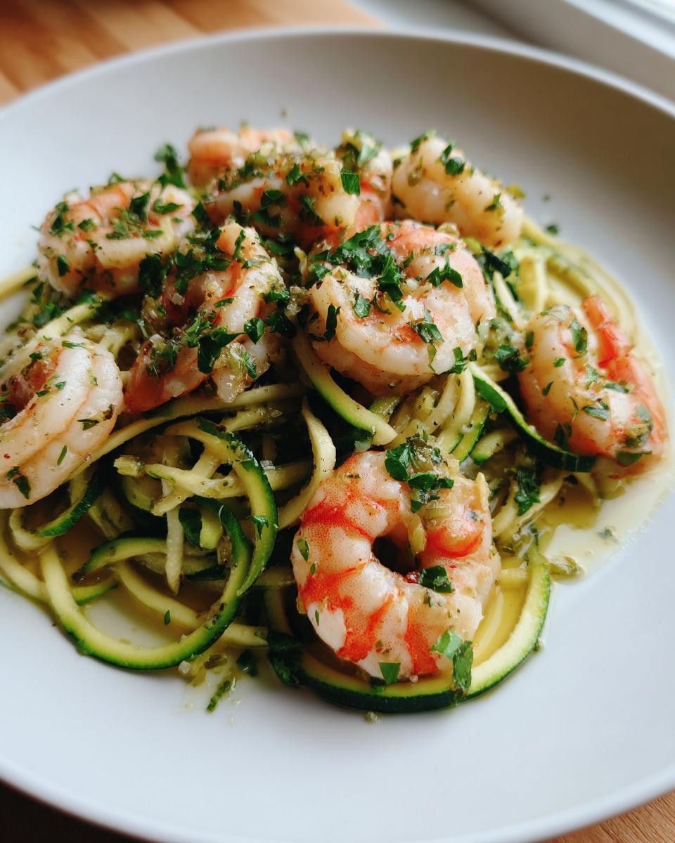 20-Minute Garlic Shrimp with Zucchini Noodles - detail 1