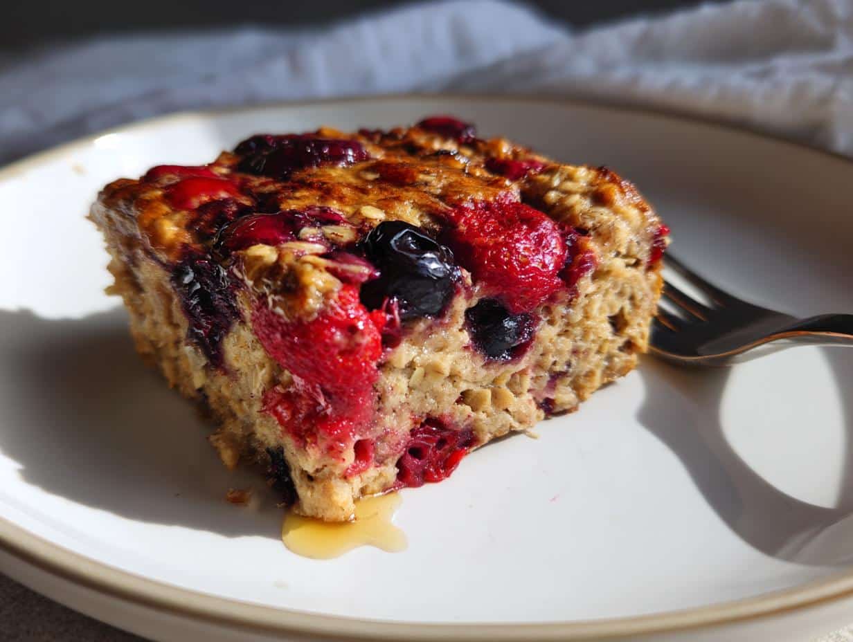 Hearty 5-Ingredient Baked Oatmeal You’ll Love Silently
