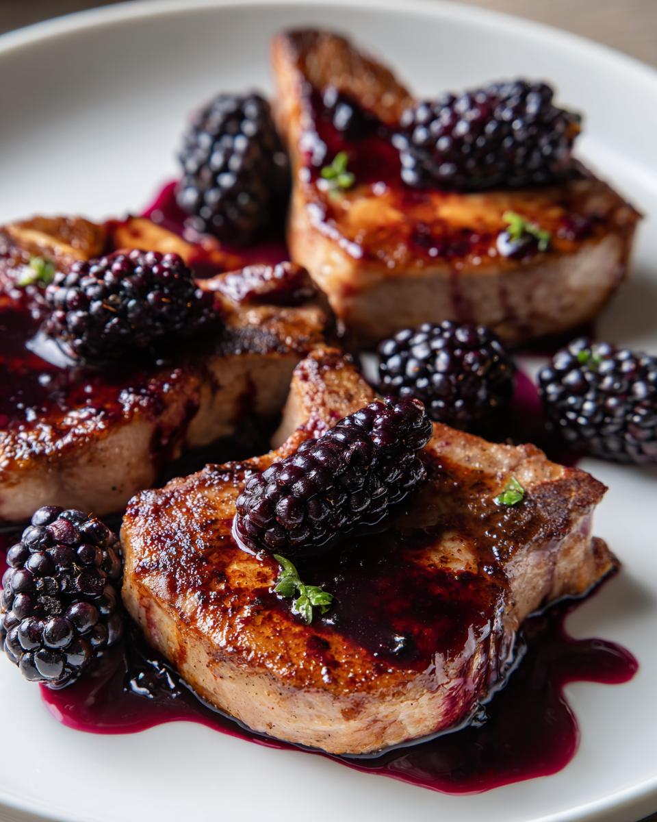 Blackberry Balsamic Pork Chops - detail 1