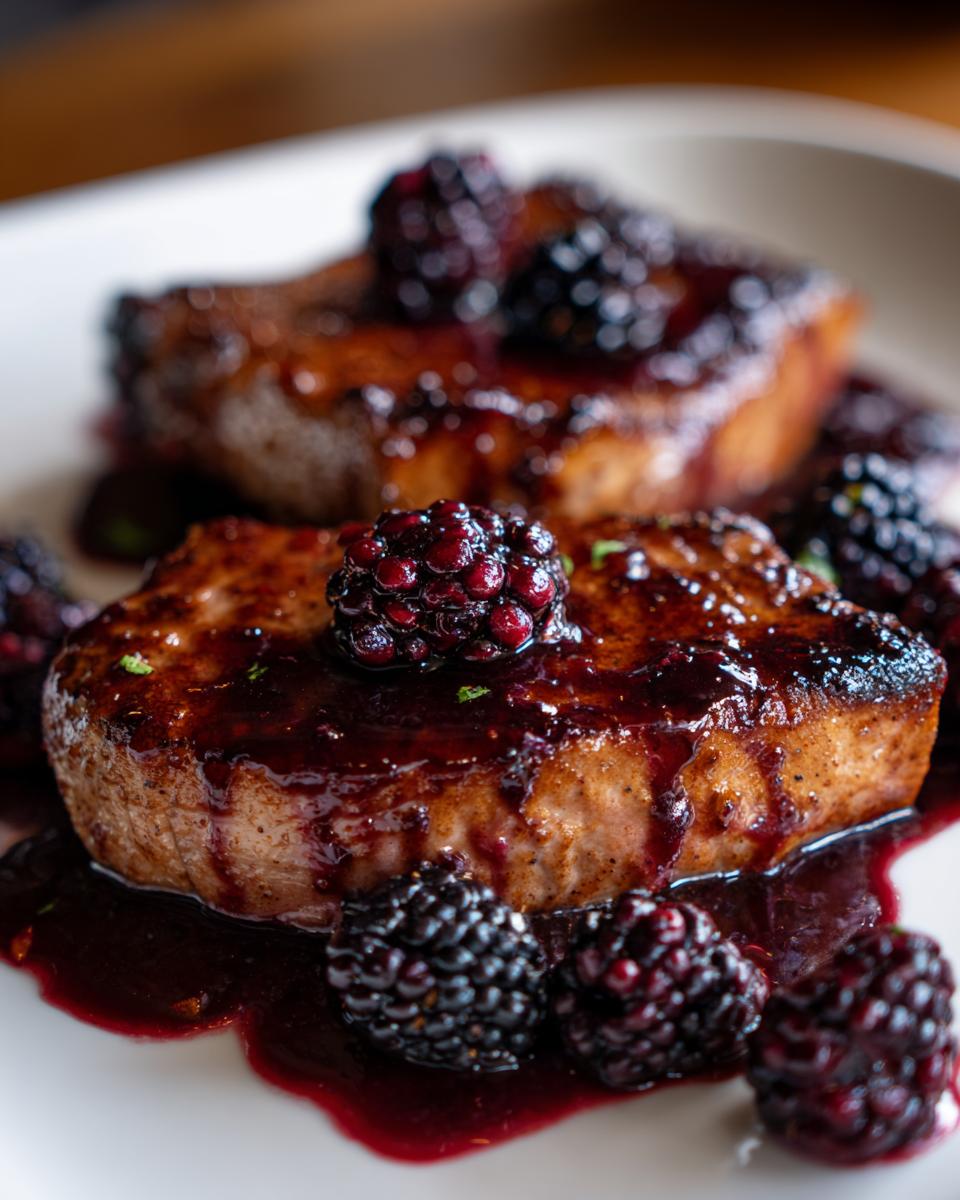 Blackberry Balsamic Pork Chops - detail 3