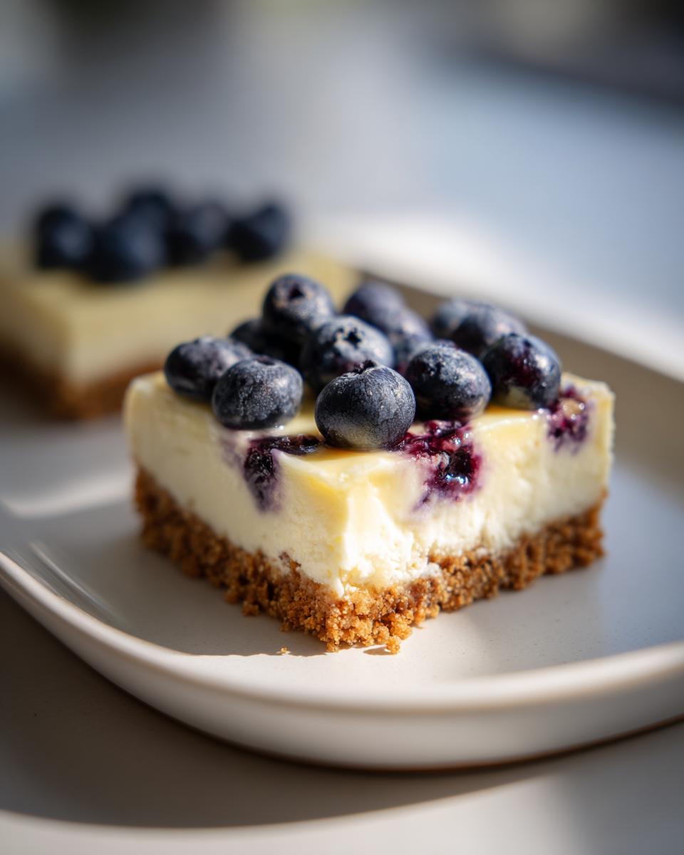 Blueberry Lemon Cheesecake Bars - detail 2