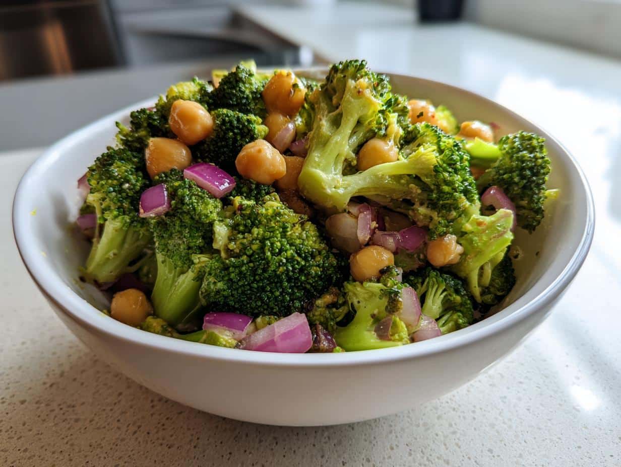 10-Minute Broccoli Chickpea Salad That Wows