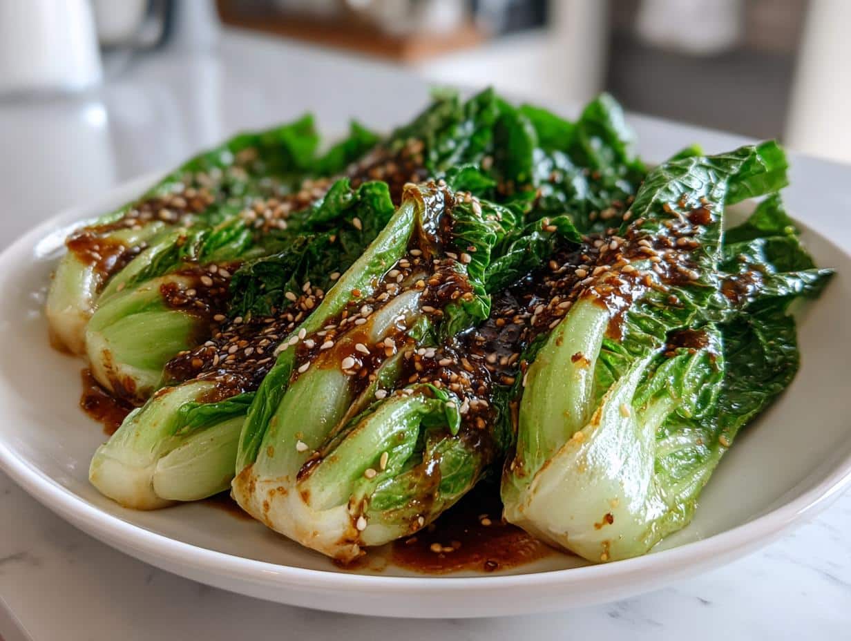 Amazing Chinese Lettuce with Oyster Sauce Done in 10 Minutes