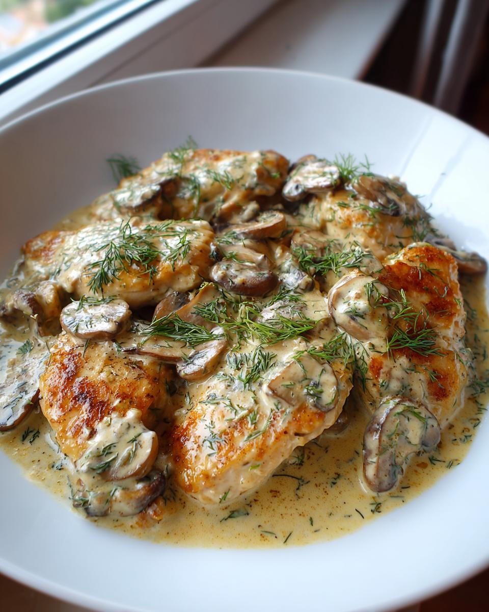 Creamy Dill Chicken and Mushrooms - detail 1