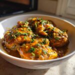 Crockpot Pumpkin Beer Braised Chicken