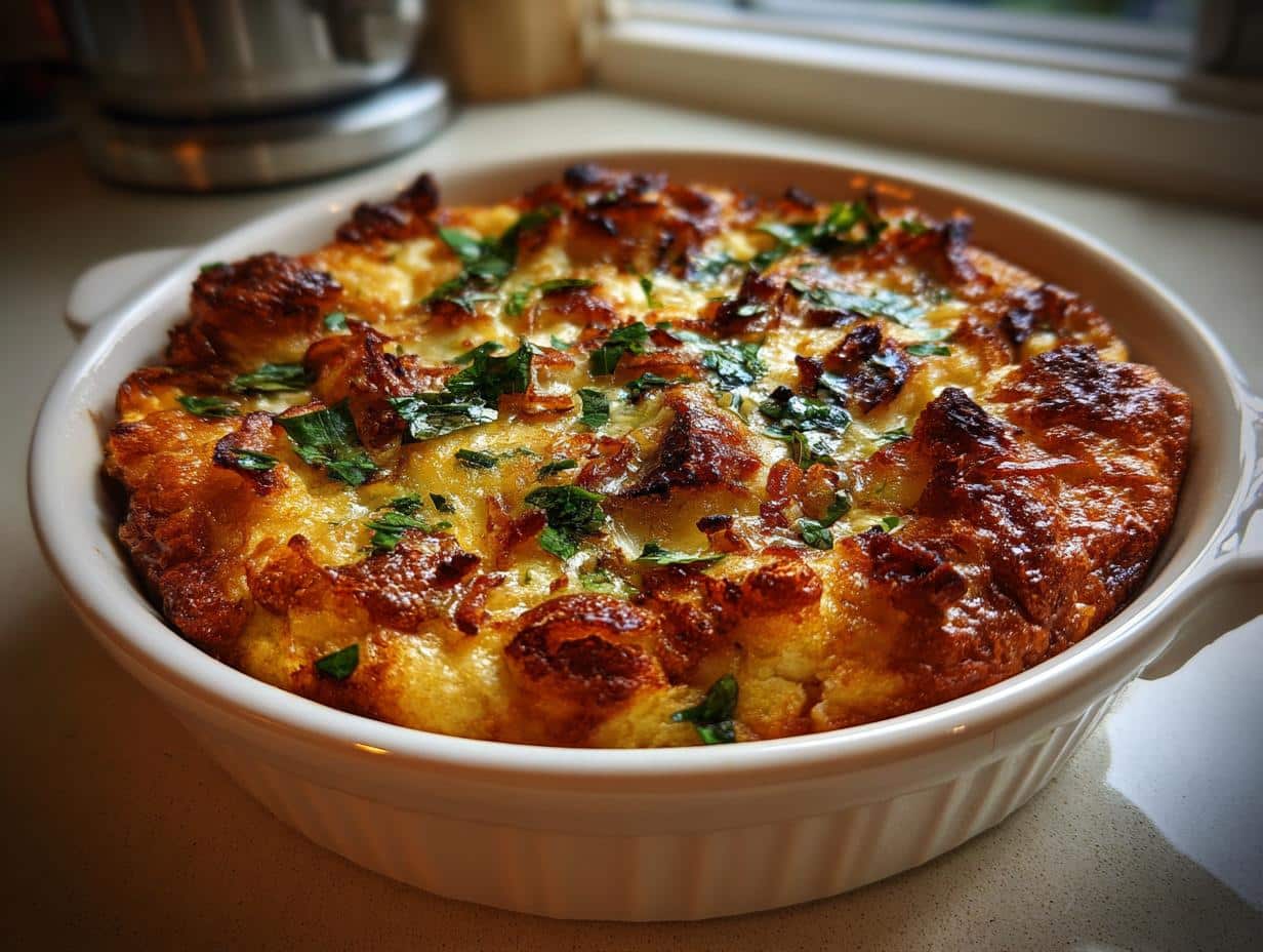 Egga (Egyptian Egg Casserole with Onions and Herbs)