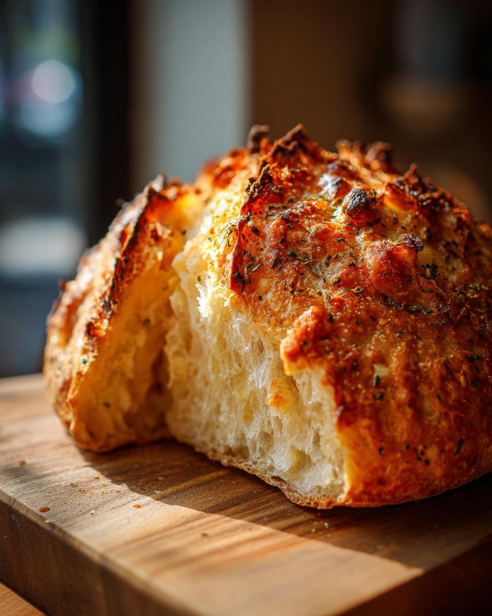 Garlic-Herb Crusty Bread - detail 1