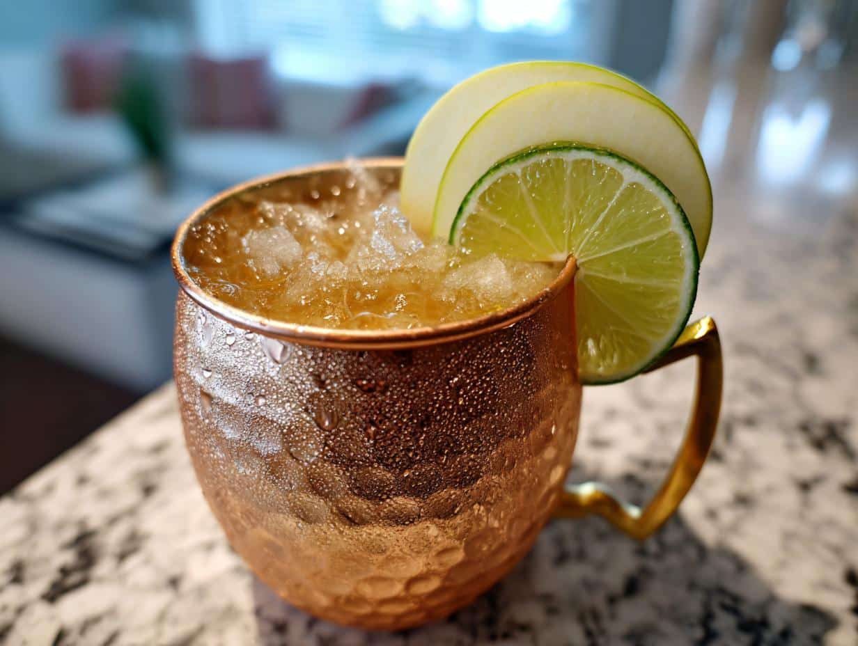 Ginger Apple Moscow Mule: 5 Minute Fall Cocktail Perfection