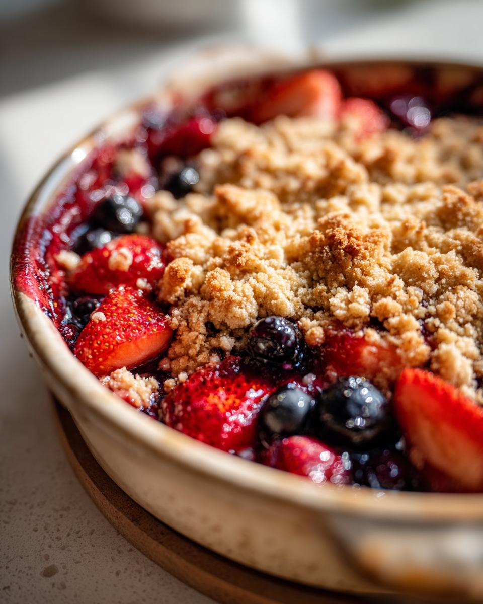 Individual Berry Cobbler - detail 1
