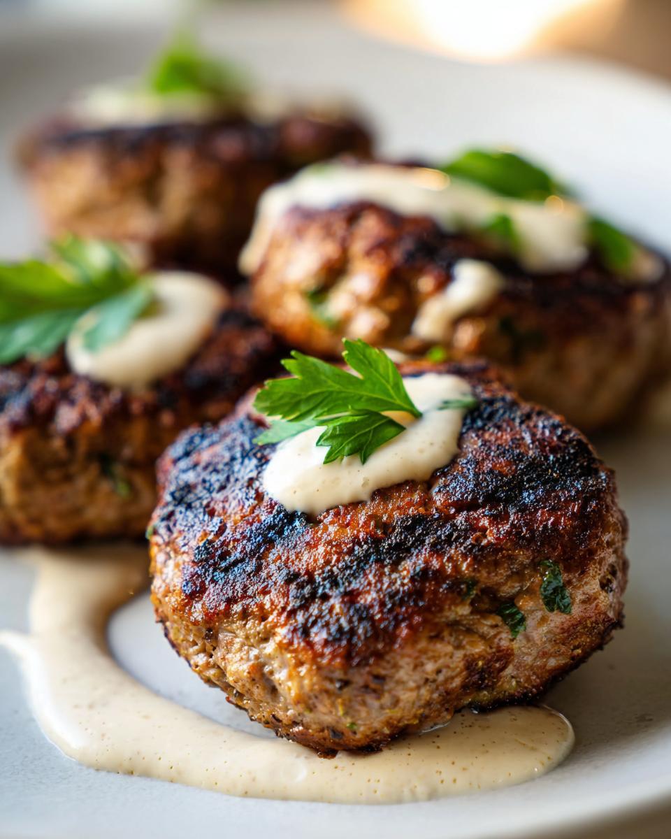 Lebanese Lamb Kofta with Tahini Sauce - detail 2