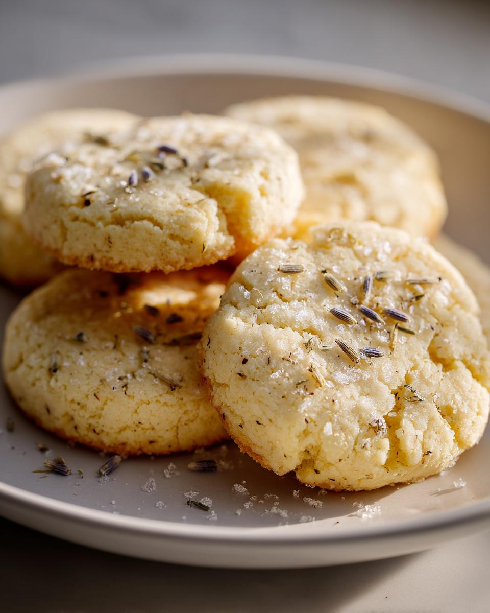 Lemon Lavender Shortbread Cookies - detail 2