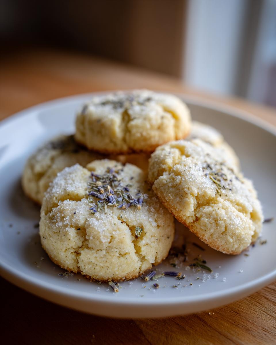 Lemon Lavender Shortbread Cookies - detail 1