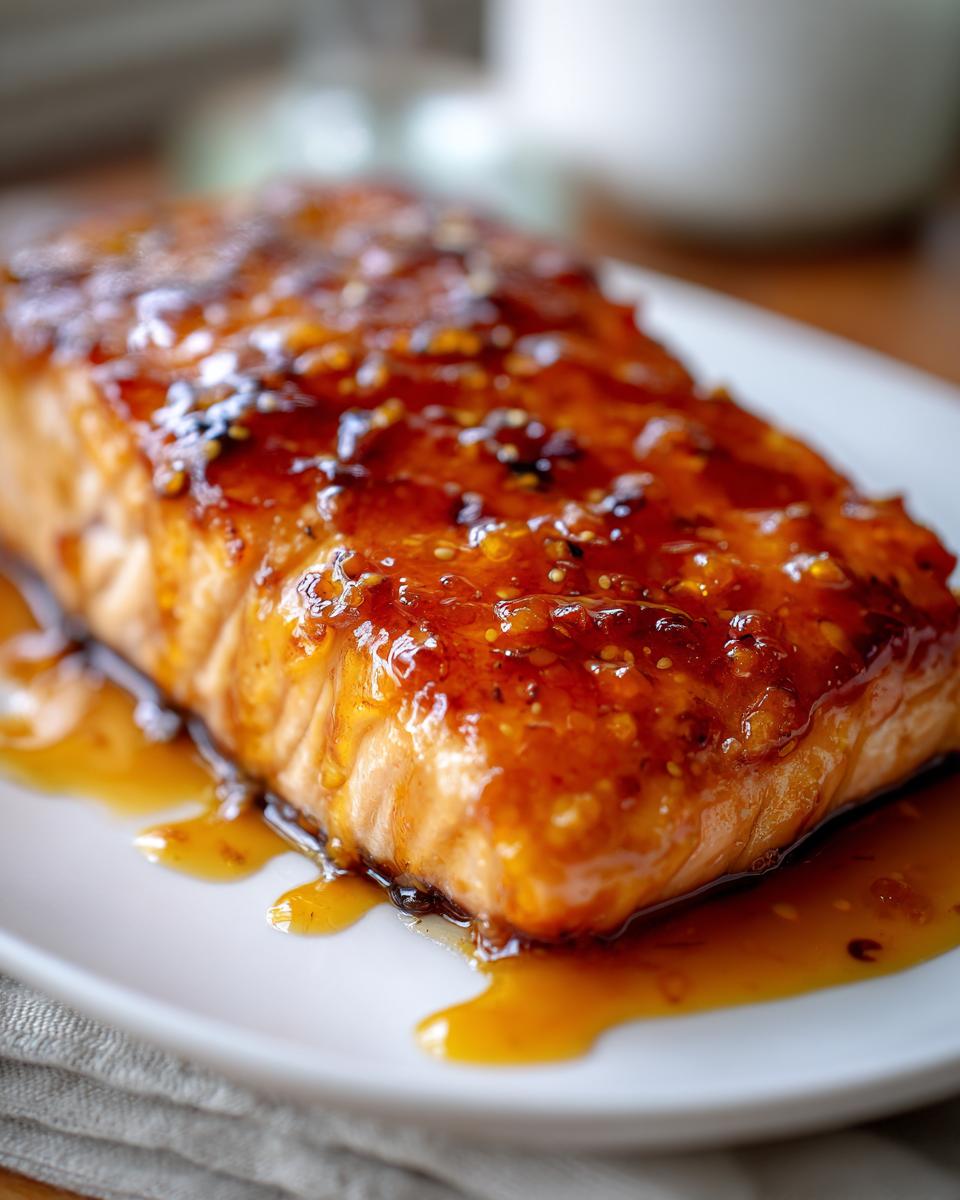 Mango Habanero Glazed Salmon - detail 2