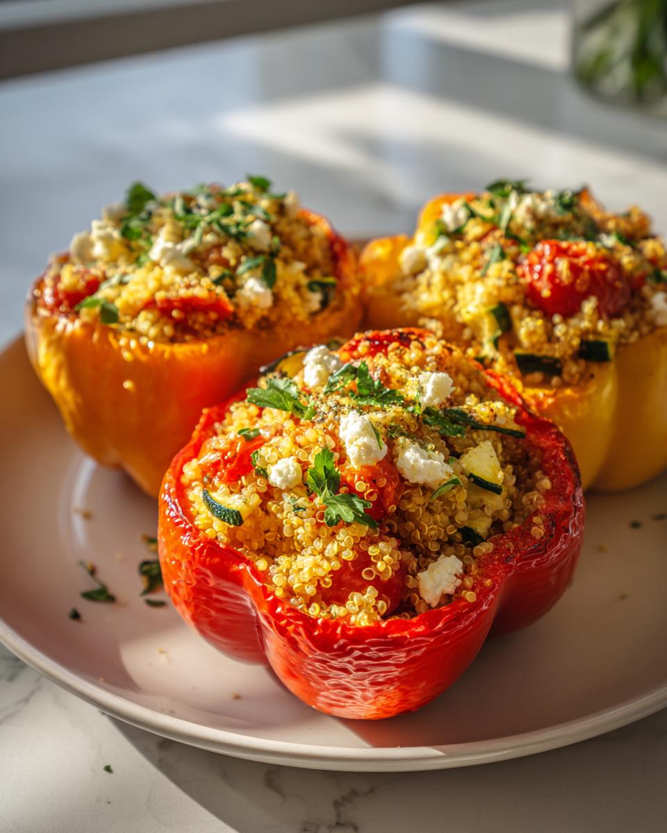 Mediterranean Quinoa Stuffed Peppers - detail 1