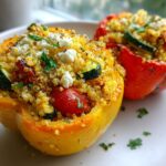 Mediterranean Quinoa Stuffed Peppers