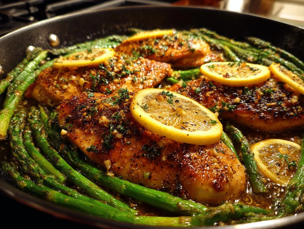 One-Pan Lemon Herb Chicken and Asparagus
